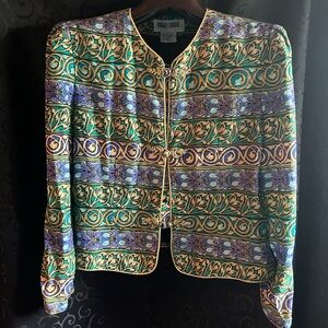 Vintage Maggy London Floral Jacket